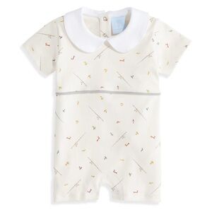Baby Boy Bella Bliss Collared Romper Playsuit Pima Cotton Fishing Lure Rod Fish
